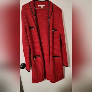 Boston Proper Vibrant Red Knit Sweater